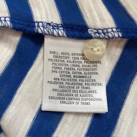 Anthropologie Postmark Crochet Lace Overlay Striped Swing Tank Top - Size XS - Picture 5 of 6